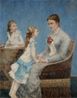 Madame Paul Bouchet et ses filles by Albert Dubois-Pillet contemporary artwork Painting