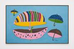 Os guarda-chuva colorida The Umbrellas Colorful by Anisio O. Couto contemporary artwork Painting