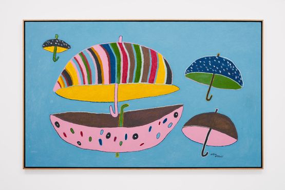 Os guarda-chuva colorida The Umbrellas Colorful by Anisio O. Couto contemporary artwork Painting