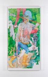 Orcish Palisade NPC by Sam Keogh contemporary artwork works on paper drawing