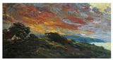 Herbstabend auf Alsen by Emil Nolde contemporary artwork painting