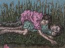Two material bodies mine and my best friends by Johanna Helmuth contemporary artwork Painting