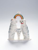Komainu Rainbow by Naoki Koide contemporary artwork sculpture