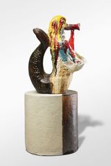 The Dealer Blue Eye - Red Eye by Johan Creten contemporary artwork sculpture