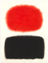 Red Over Black by David Nash contemporary artwork works on paper
