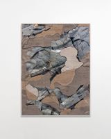 Coastal Rock Layered Concrete by Letha Wilson contemporary artwork print
