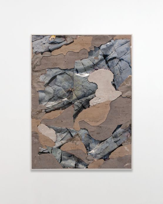 Coastal Rock Layered Concrete by Letha Wilson contemporary artwork Print