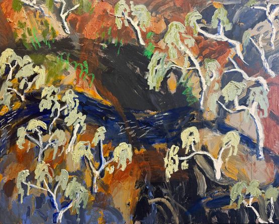 Arch-backed Putty Road by Zak Tilley contemporary artwork Painting