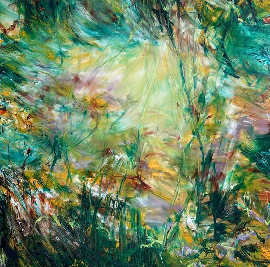 Mist Of Early Summer by Sylvia Ong contemporary artwork Painting
