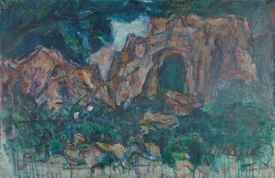 The Stones of Dongpo  by Qi Lan contemporary artwork Works on Paper