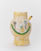 SANDSTONE FACEPOT GOLD BIRD by Dan Mccarthy contemporary artwork sculpture