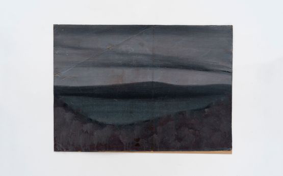 Untitled View of Dark Water Hill and Sky by Frank Walter contemporary artwork Painting