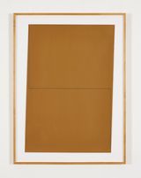 Distorted Rectangle with Lane Division by Robert Mangold contemporary artwork painting