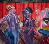 Pool side kebab by Ndidi Emefiele contemporary artwork painting