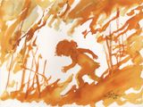 4 k-real time by Ahmed Manawishi contemporary artwork painting works on paper