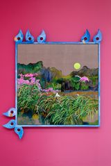 Under the full moon I am born anew by Alberta Whittle contemporary artwork painting