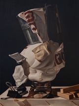 Artist Head by Erthh thanathorn Phattaratada contemporary artwork painting