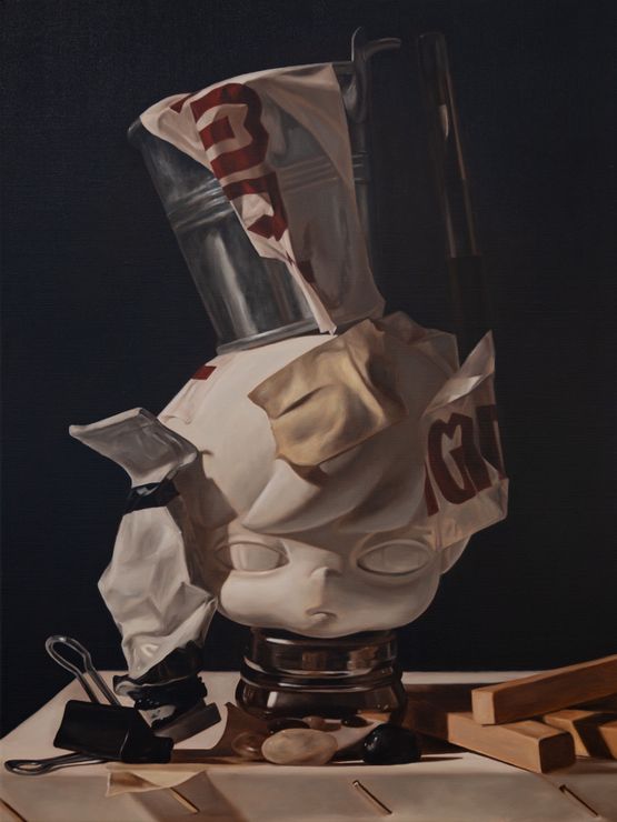 Artist Head by Erthh thanathorn Phattaratada contemporary artwork Painting