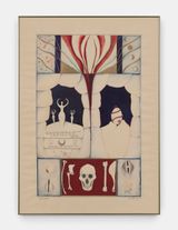 All that Remains by Faith Wilding contemporary artwork painting works on paper