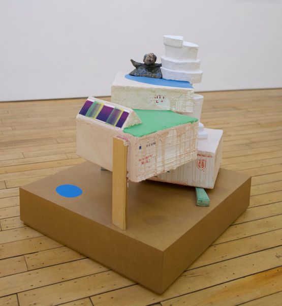 Split Building Priority by Pam Lins contemporary artwork Sculpture