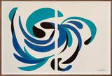 Collage Blue by Sydney Albertini contemporary artwork painting works on paper drawing