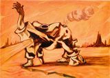 Museum Menageries 43 Fractured body by Prabhakar Pachpute contemporary artwork works on paper