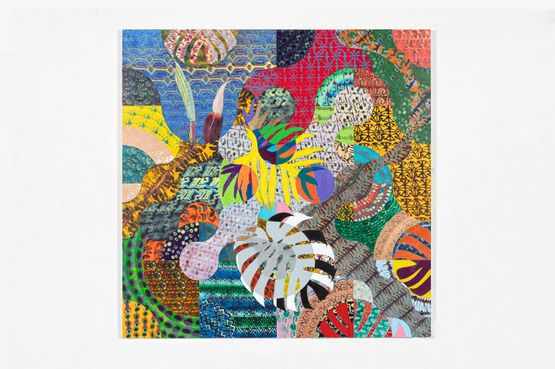 Banana de macaco by Luiz Zerbini contemporary artwork Painting