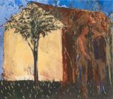 Un matin le silence la maison by Christine Safa contemporary artwork painting