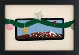 IN A KOMBI ON THE CENTRAL PLATEAU IN THE SUMMER 1993 LISTENING TO RAVI SHANKAR by Erica Van Zon contemporary artwork textile
