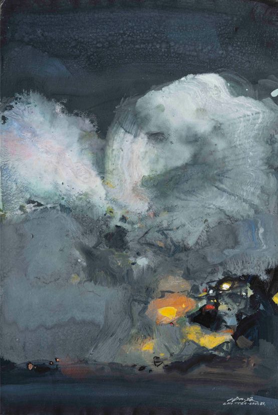 Composition 1 by Chu Teh-Chun contemporary artwork Painting