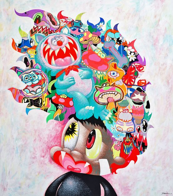 Distortion by Parinya Sirisinsuk Benzilla contemporary artwork Painting