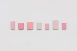 Pink milk da serie from the series Tetra pak by Estela Sokol contemporary artwork sculpture textile