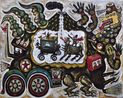 The Mountain Dragon by Heri Dono contemporary artwork Painting