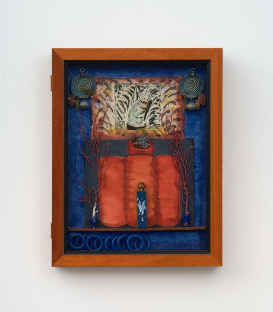 Blue Vision at the Villa by Betye Saar contemporary artwork Mixed Media