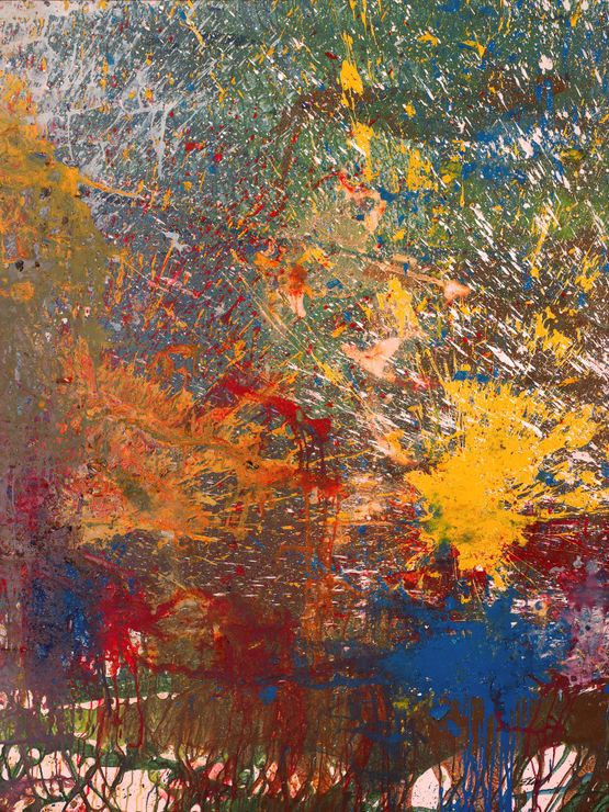 Untitled SHIM-43 by Shozo Shimamoto contemporary artwork Painting