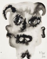Devil Heads by Barthelemy Toguo contemporary artwork works on paper