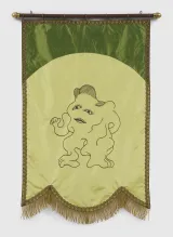 Covid Dream Goddess by David Byrne contemporary artwork textile