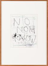 Untitled No  Noh  Know how for B.N. by Newell Harry contemporary artwork painting works on paper drawing