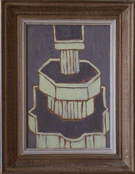 White Fountain by Timur DVatz contemporary artwork Painting
