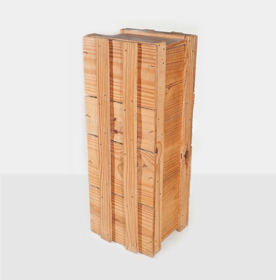 Ouro e paus caixote I Gold and Wood Crate I by Cildo Meireles contemporary artwork Sculpture