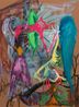 Bird of Bataan 8 by Manuel Ocampo contemporary artwork Painting
