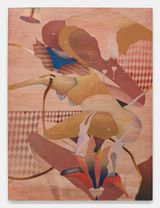 Red Note Blue Mouth by Maryam Hoseini contemporary artwork painting drawing