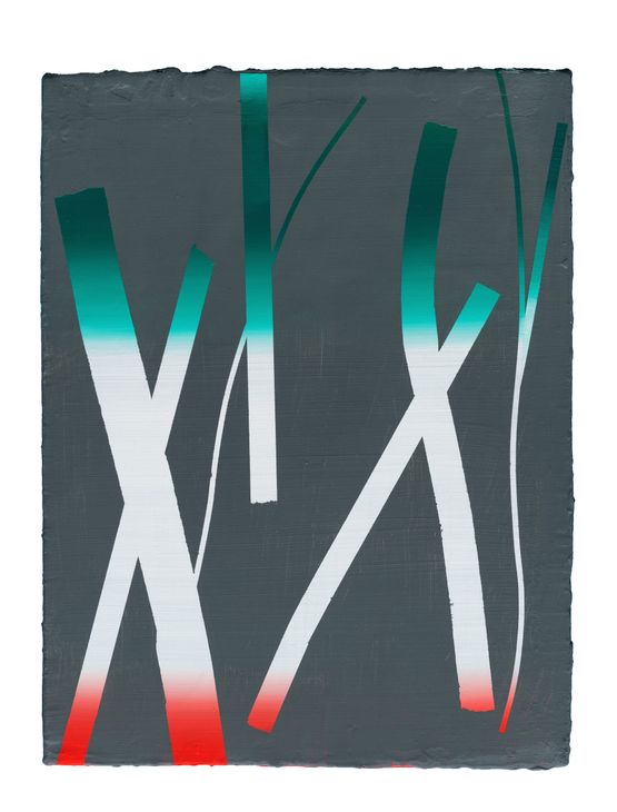 Ex Ex running after Ex why by Henriette Grahnert contemporary artwork Painting