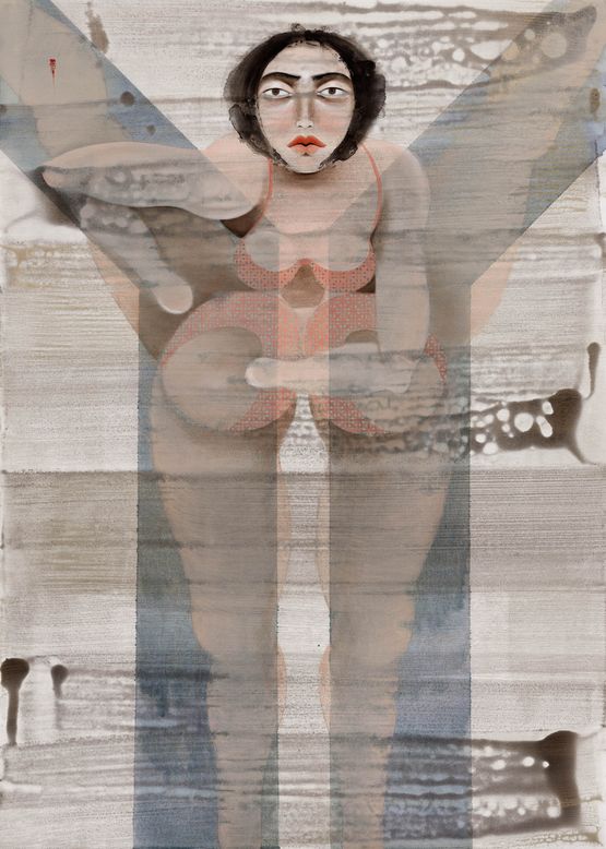 AntiBody 1 by Hayv Kahraman contemporary artwork Painting