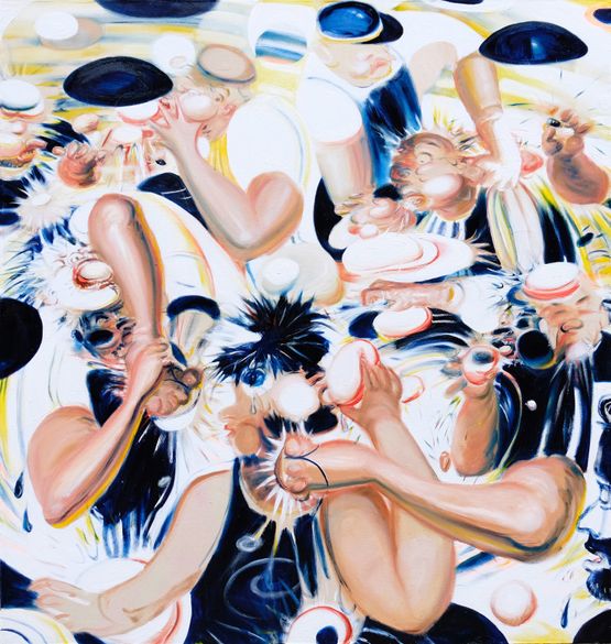 Cockle Suckers by Alvin Ong contemporary artwork Painting