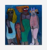 Blue Scene III by Trude Viken contemporary artwork painting