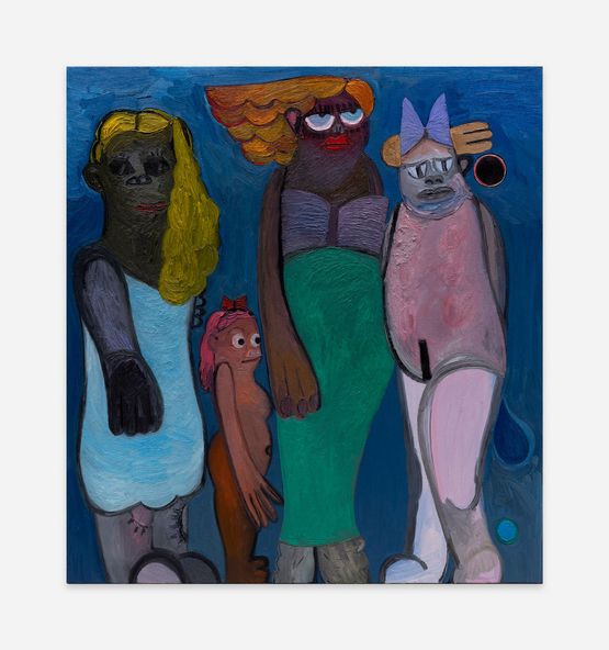 Blue Scene III by Trude Viken contemporary artwork Painting