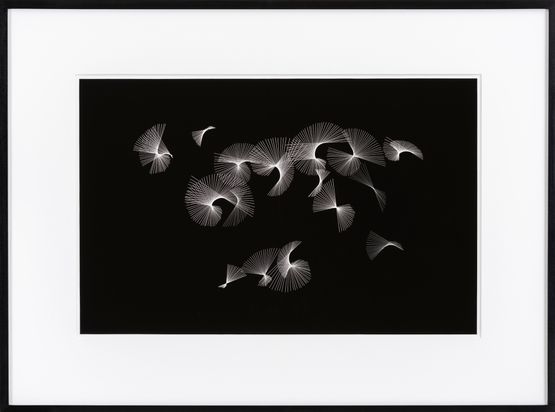 Sets of straight lines by Frieder Nake contemporary artwork Works on Paper