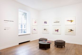 Contemporary art exhibition Georges Mathieu GEORGES MATHIEU at Perrotin Paris Matignon France