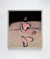 Figure on bed by Jonathan Wateridge contemporary artwork painting